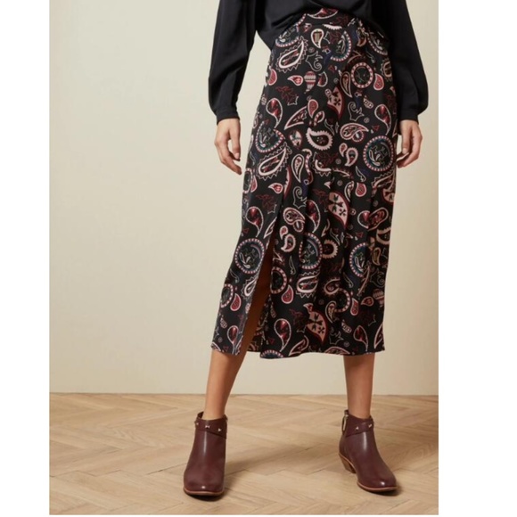 Ted Baker Paisley Midi Skirt 00
